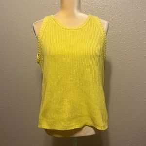 525 America Yellow Knit Tank Top Size M